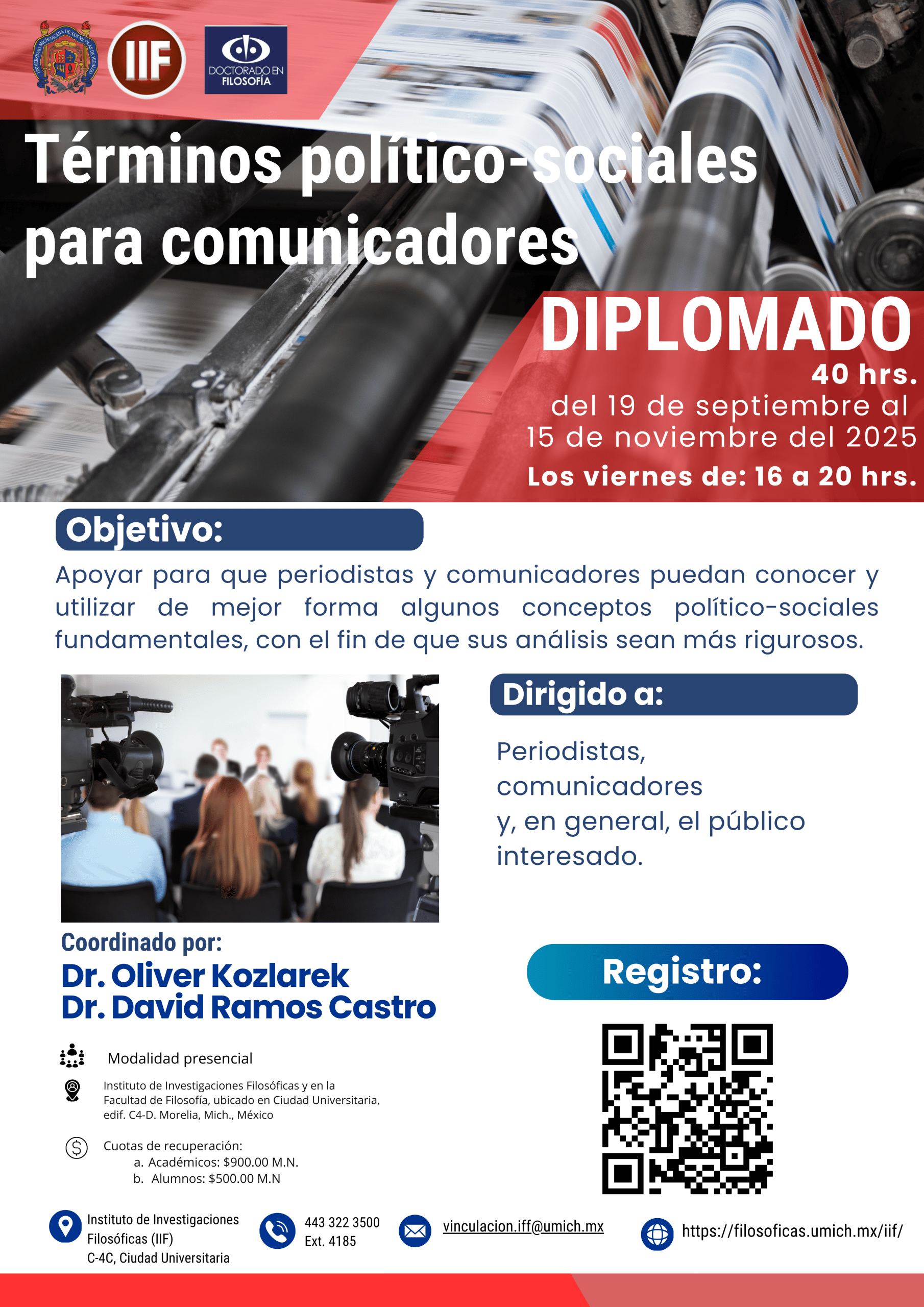 Diplomado Términos político-sociales para comunicadores.