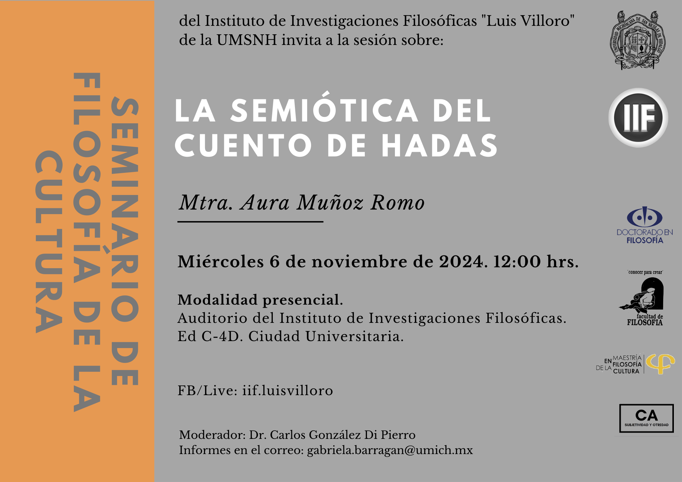 Sesión de Seminario de Filosofía de la Cultura